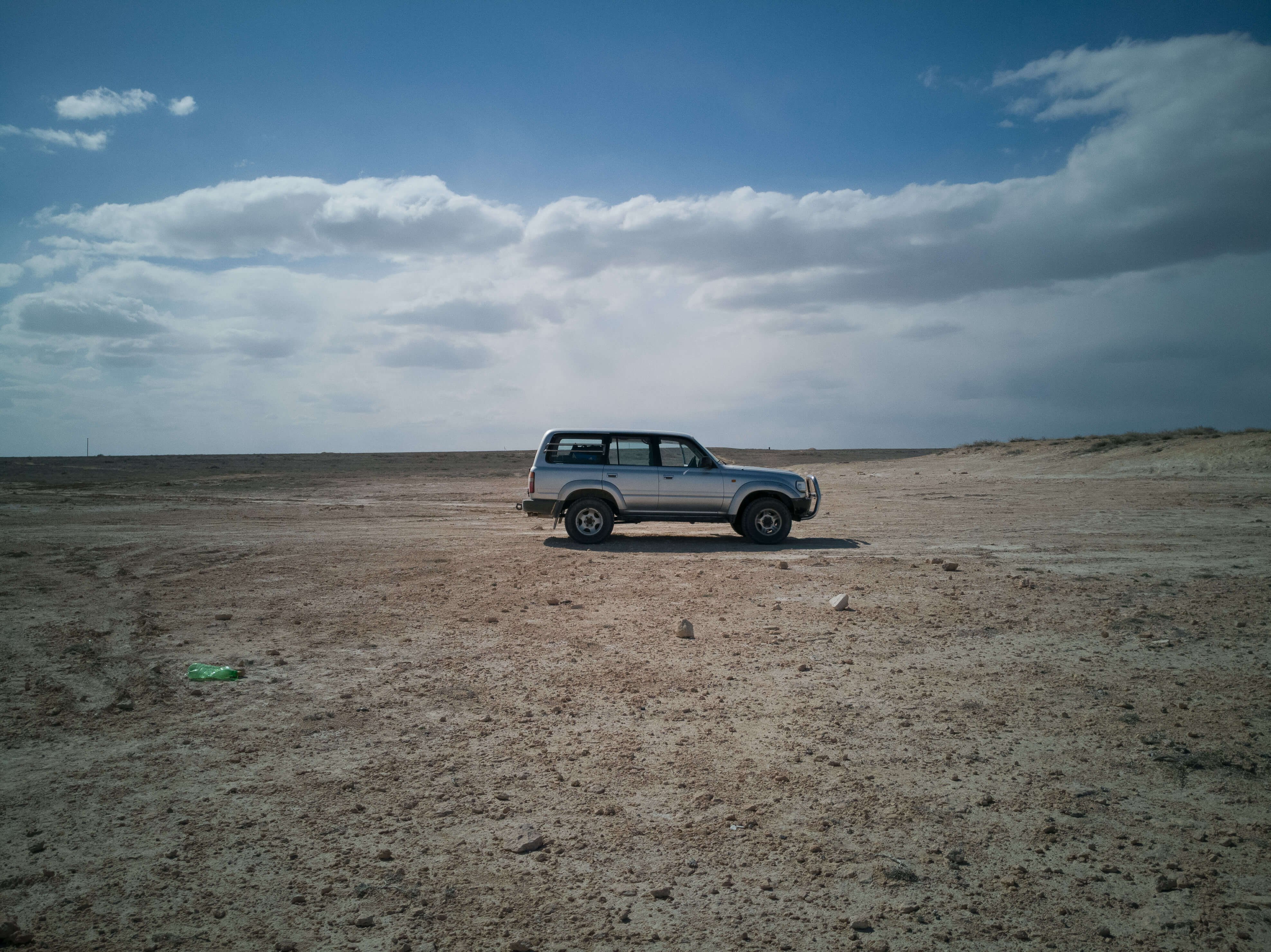 Driving through the Aral Sea