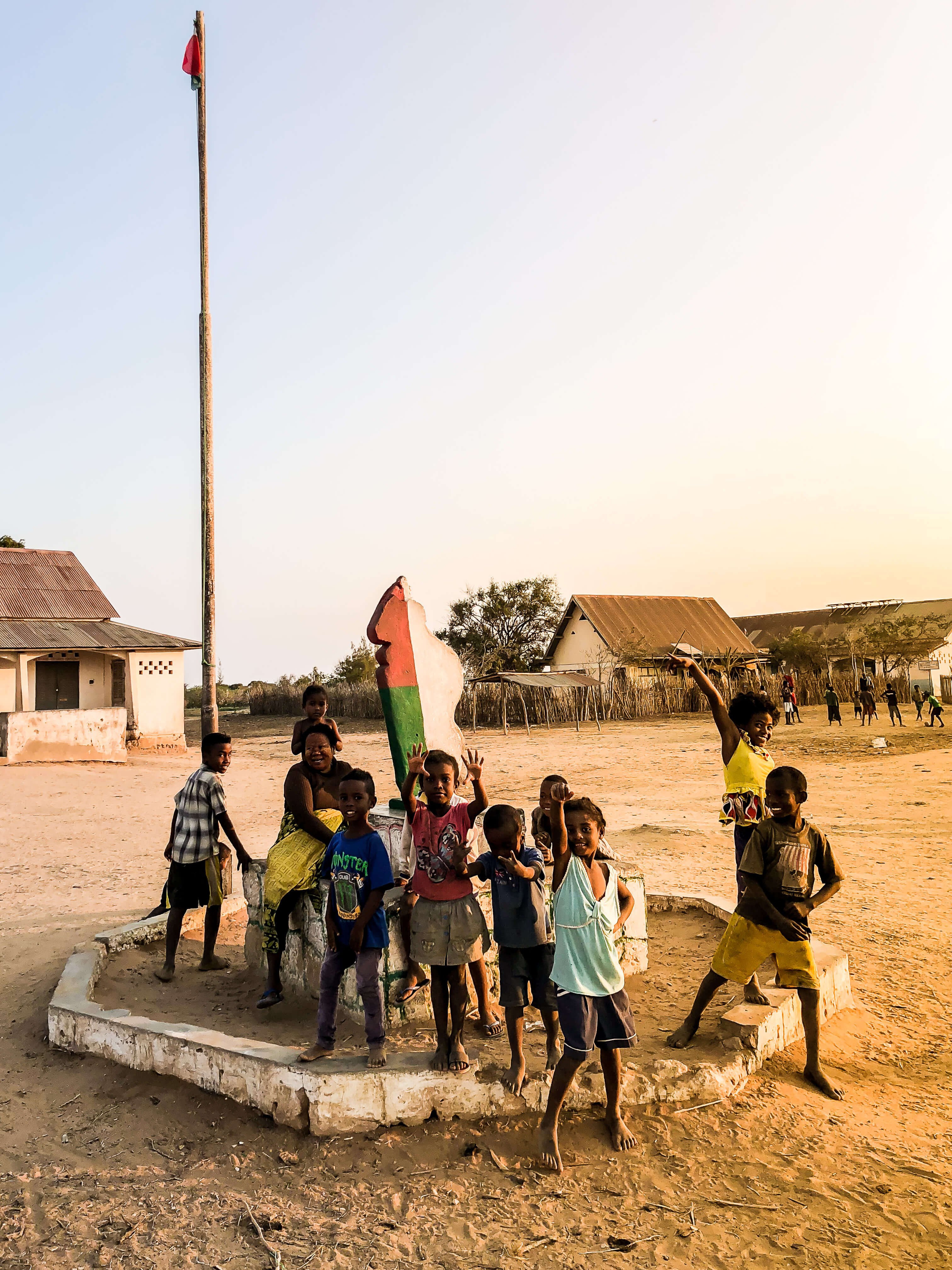 Children in South Madagascar village