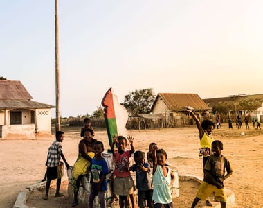 Children in South Madagascar village