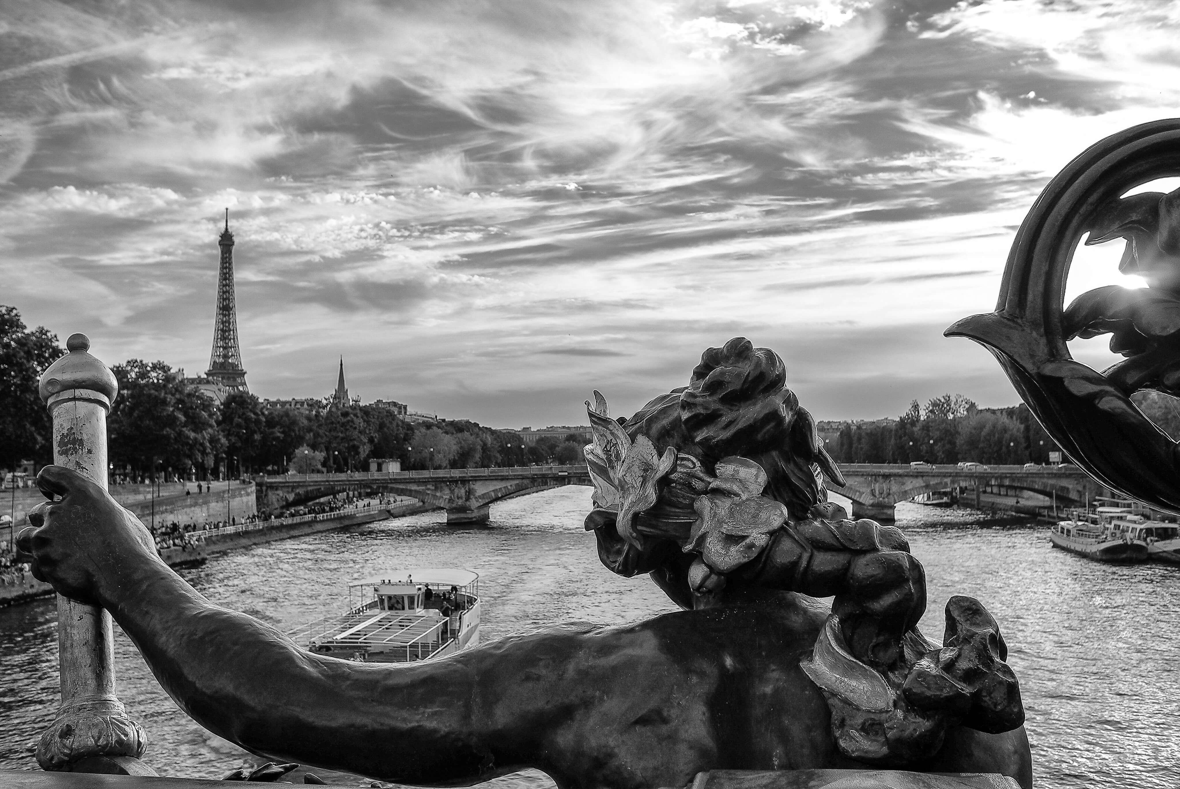 Pont Alexandre III in midsummer