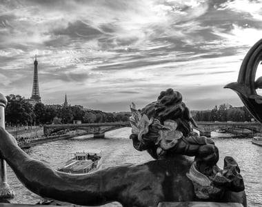 Pont Alexandre III in midsummer