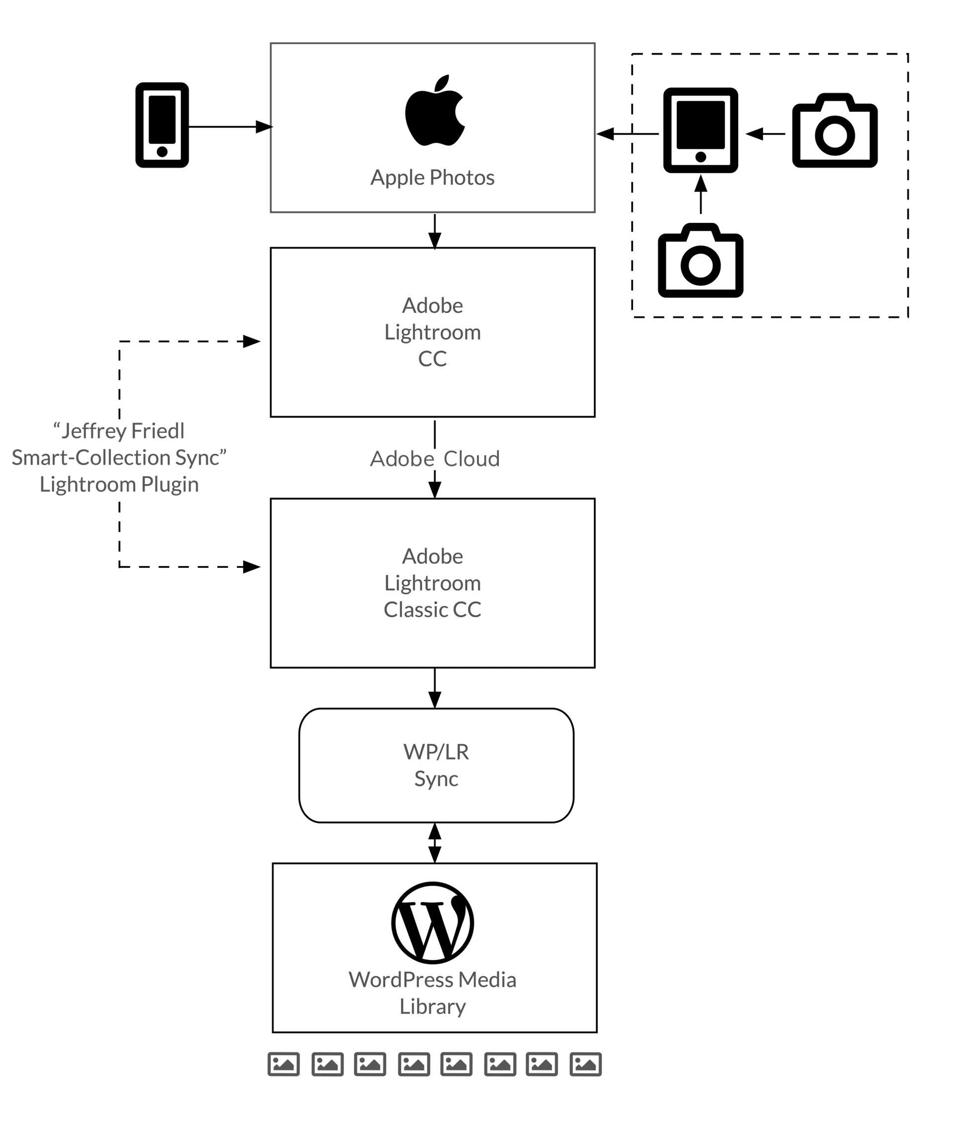 The workflow described in this article: …