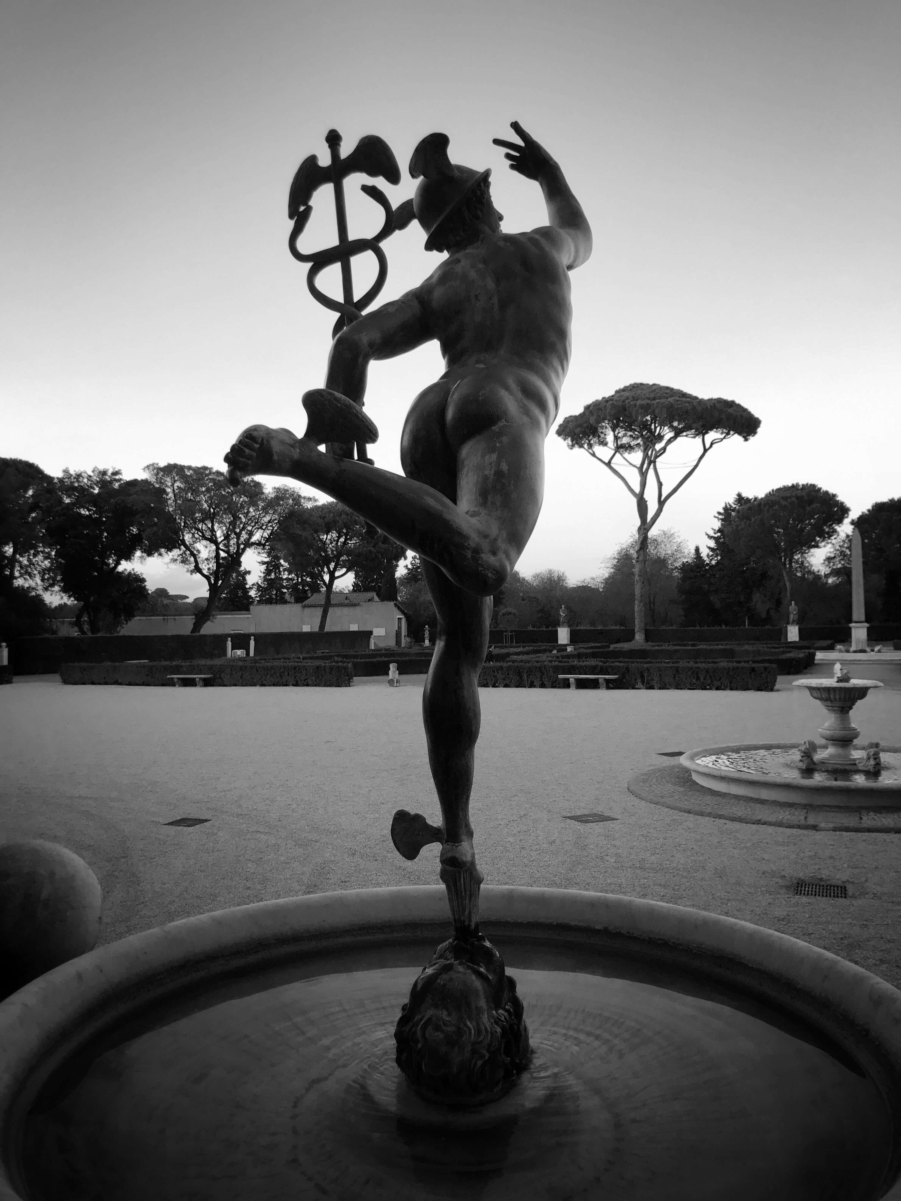 Statue of Hermes at the Villa Médicis