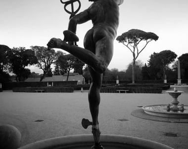 Statue of Hermes at the Villa Médicis