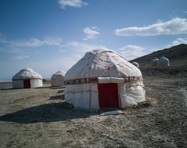 Driving through the Aral Sea