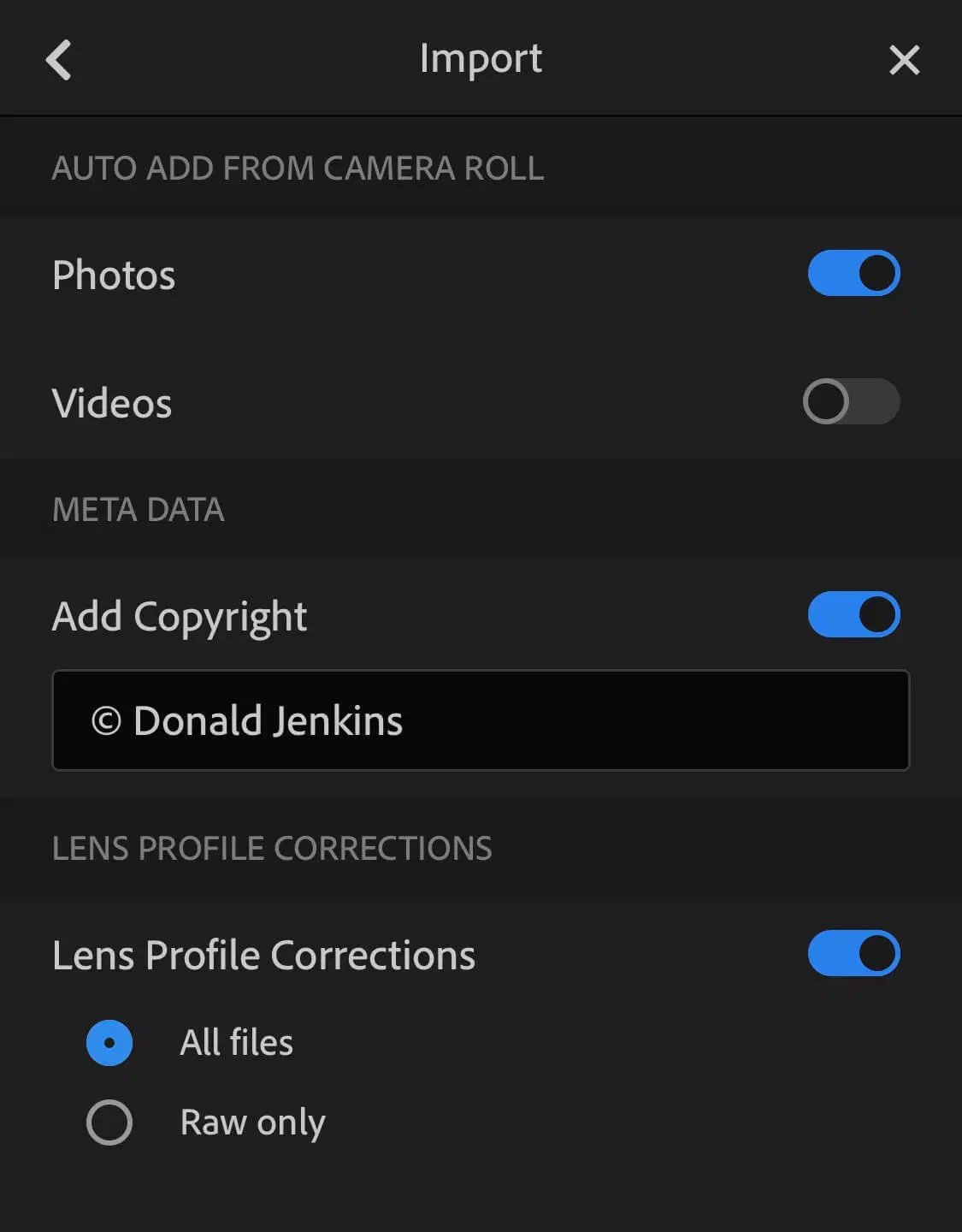 Lightroom CC can be set to automatically …