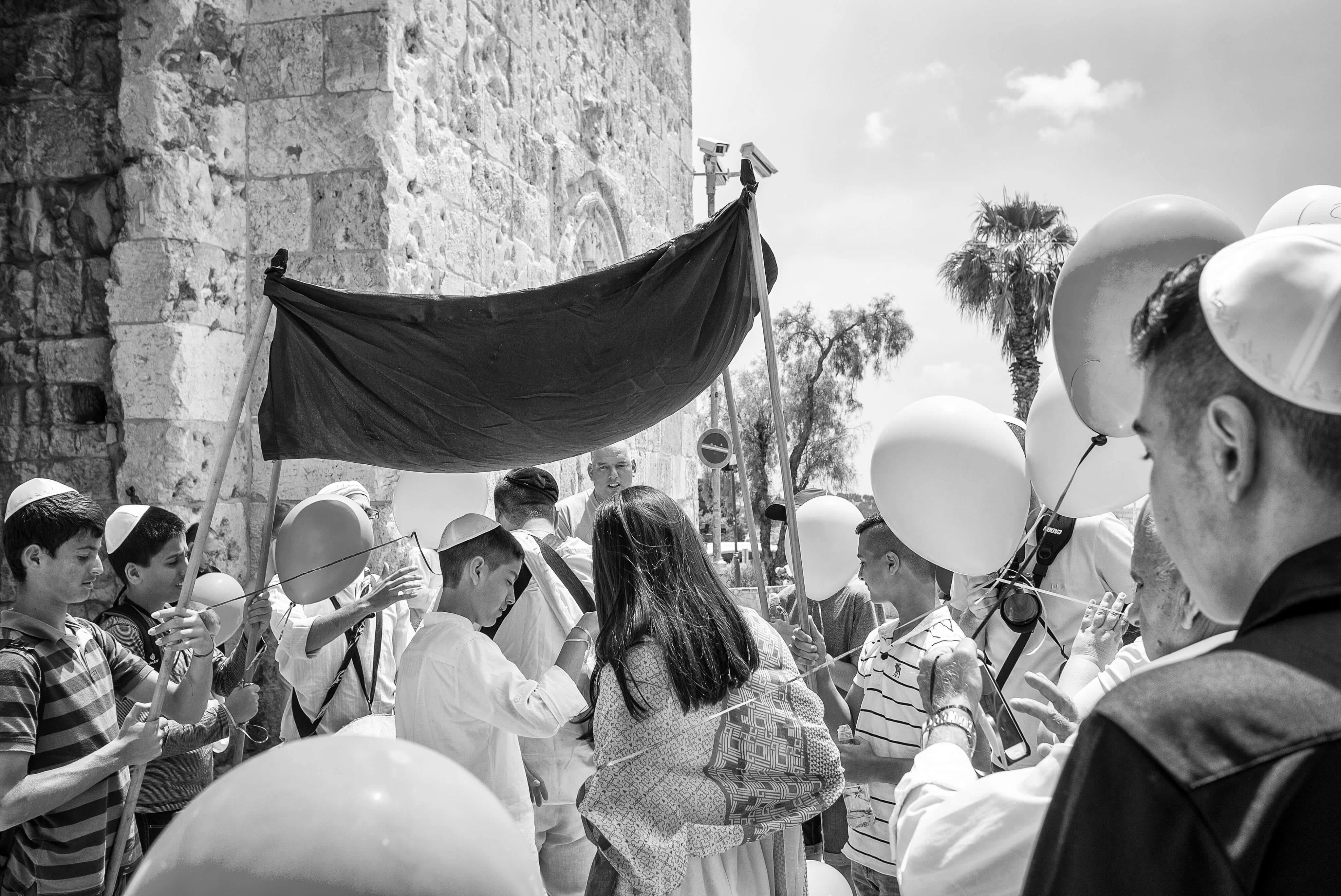 A bar-mitzvah at Zion Gate