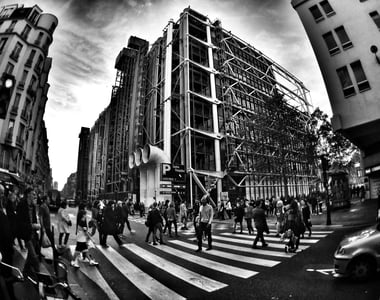 The Pompidou Centre in autumn